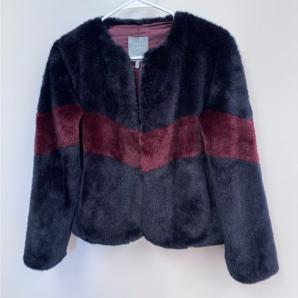 Lemon Tart Faux Fur Jacket View 4